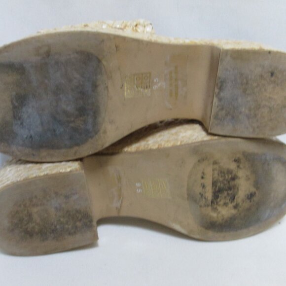 Jeffrey Campbell Shindy Woven platform sandals heels block Women Size Sz 9.5 - Picture 12 of 12